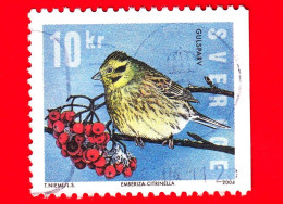 SVEZIA - Usato - 2004 - Uccelli Invernali - Zigolo Giallo (Emberiza Citrinella) - 10 - Usados