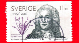 SVEZIA - Usato - 2007 - Carl Linnaeus (Linné) (1707-2007) - 11 - Oblitérés