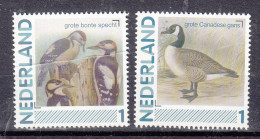 Nederland ,persoonlijke Zegels: Vogels, Birds, : Bonte Specht + Canadese Gans, Spotted Woodpecker + Canada Goose - Ungebraucht