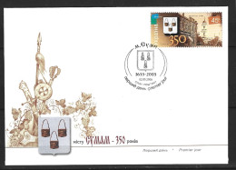 UKRAINE. N°654 De 2005 Sur Enveloppe 1er Jour. Blason De Soumy. - Buste