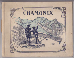 Chamonix Mont-Blanc Rare Grand Format L Fauraz Annemasse 18 Feuillets Format 18.7 Par 24 Cm - Géographie