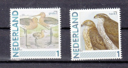 Nederland Persoonlijke Zegels: Vogels, Birds, : Grutto + Havik, Godwit + Hawk - Ungebraucht