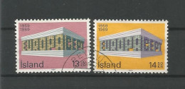 Iceland 1969 Europa Y.T. 383/384 (0) - Used Stamps