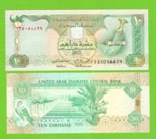 UNITED ARAB EMIRATES 10 DIRHAMS 1998  P-20a  UNC - United Arab Emirates