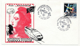 Env Illustrée Affr 2,20F Communication - Exposition Régionale Thématique - FOS SUR MER - 1988 - Neuf - Commemorative Postmarks