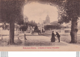 D91  SOISY SOUS ETIOLLES  L'Église Et L'Avenue Chevallier  ....... - Evry