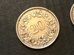 Münze Münzen Umlaufmünze Schweiz 20 Rappen 1956 - 20 Centimes / Rappen