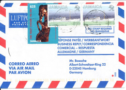 Jamaica Air Mail Cover Sent To Germany 24-10-2001 Topic Stamps - Jamaica (1962-...)