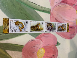 Korea Stamp WWF Tiger 2017 Imperf Set - Corée Du Nord