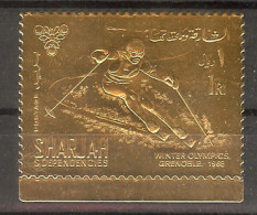 SHARJAH Olympic Games-68 Gold Foil Set 1 Stamp  MNH - Other & Unclassified