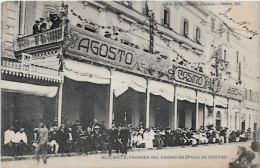 CPA Espagne SPAIN Alicante Casino Shop Front Circulé - Altri & Non Classificati