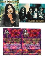 AC57 - CORNERSTONE CARDS - OZZY OSBOURNE BLACK SABBATH - CARDS TO DIE FOR  - PROMO CARDS P1 P2 - Other & Unclassified