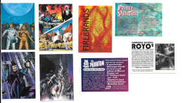 BC78 - PROMO CARDS COMIC IMAGE - PRINCE VAILLANT - THE PHANTOM - RON MILLER'S FIREBRANDS - LUIS ROYO FORBIDDEN UNIVERSES - Sonstige & Ohne Zuordnung