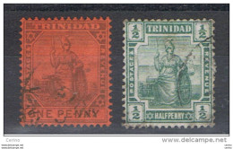 TRINIDAD:  1896/909  VARIOUS   2  USED  STAMPS  -  YV/TELL. 45 A + 75 - Trinité & Tobago (...-1961)