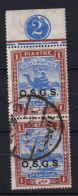 Sdn: 1903/12   Official - Arab Postman 'O.S.G.S.' OVPT  SG O8   1P   Used Pair - Soudan (...-1951)