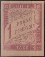FRANCE COLONIES Emissions Générales Taxe 25 * MLH Type Chiffre Teinte Rose (CV 40 €) [ColCla] 2 - Taxe