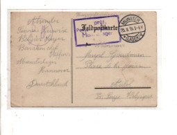 COURRIER PRISONNIER FRANCAIS AU CAMP DE MÜNSTER 1915 - Kriegsgefangenenpost