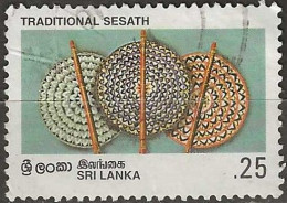SRI LANKA 1996 Traditional Handicrafts - 25c. - Traditional Sesath (umbrellas) FU - Sri Lanka (Ceylon) (1948-...)