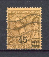 MONACO - Yv. N°70  (o) 45c S 50c Albert Ier Cote 1 Euro BE  2 Scans - Usados