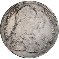 Italie, Kingdom Of Naples, Charles III, Piastre, 1747, Naples, Argent, TB - Naples & Sicile