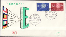 Europa CEPT 1960 Portugal FDC3 Y&T N°879 à 880 - Michel N°898 à 899 - 1960