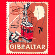 GIBILTERRA - Gibraltar - Usato - 1967 - Anno Internazionale Del Turismo - Funicolare - Aerial Ropeway - 7 - Gibraltar