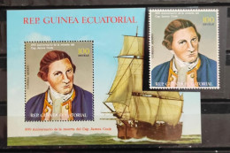 G. ECUATORIAL - 200 ANIVERSARIO DE LA MUERTE DEL CAPITAN JAMES COOK - MICHEL1468 MNH** - Guinea Equatoriale