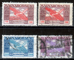 ⁕ Hungary / Ungarn / Magyarorszag 1924 ⁕ Airmail Mi.383, 386, 387 - Used Stamps