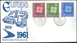 Europa CEPT 1961 Portugal FDC2 Y&T N°888 à 890 - Michel N°907 à 909 - 1961