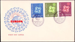 Europa CEPT 1961 Portugal FDC3 Y&T N°888 à 890 - Michel N°907 à 909 - 1961