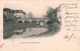 FRANCE - Paray Le Monial - Pont Sur La Bourbince - Vue Sur Le Pont - Carte Postale Ancienne - Paray Le Monial