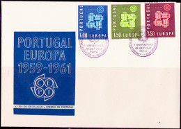 Portugal FDC1 1961 Y&T N°888 à 890 - Michel N°907 à 909 - EUROPA - FDC