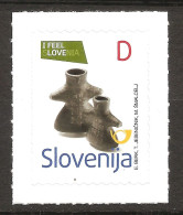 Slovénie Slovenija 2013 N° 824 ** Aimer Son Pays, Autoadhésif, Vases, Décoration, Fleurs, Bonhomme, Costume - Slowenien