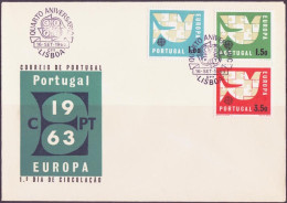 Europa CEPT 1963 Portugal FDC1 Y&T N°929 à 931 - Michel N°948 à 950 - 1963