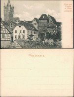 Ansichtskarte Bad Wimpfen Strassen Partie Bei Dem Schwibbogen-Turm 1900 - Bad Wimpfen