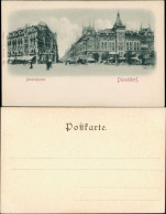 Ansichtskarte Düsseldorf Bahnhofsplatz Bahnhof Vorplatz Belebt 1900 - Duesseldorf