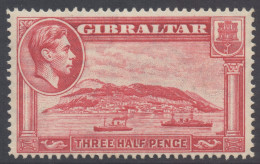 Gibraltar Scott 109 - SG123, 1938 George VI 1.1/2d Perf 14 MH* - Gibraltar