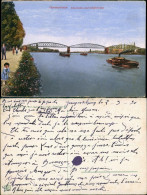 Ansichtskarte Germersheim Eisenbahn- Und Schiffsbrücke Rhein Schiffe 1920 - Germersheim