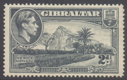 Gibraltar Scott 110a - SG124, 1938 George VI 2d Perf 14 MH* - Gibraltar