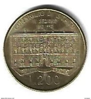 *italy 200 Lire 1990  Km 135 Xf+/ms60 - 200 Liras