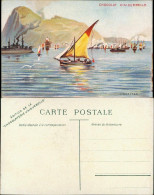 Postcard Gibraltar "CHOCOLATERIE D'AIGUEBELLE" Art Panoramic View 1910 - Gibraltar