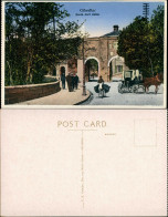 Gibraltar South Port Gates, Reiter Auf Esel, Pferde-Kutsche 1910 - Gibraltar