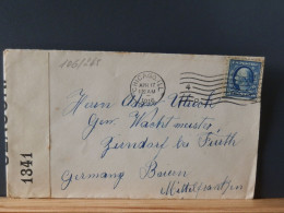 106/265 LETTER  USA  1916 TO GERMANY  CENSOR - Cartas & Documentos