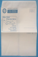 Andorra Viguerie Andorre Aérogramme Neuf Mint 1982 Primer Vol Regular Barcelona - Bischöfliche Viguerie