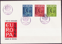 Europa CEPT 1966 FDC Portugal Y&T N°993 à 995 - Michel N°1012 à 1014 - 1966
