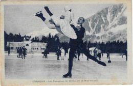 1932  M . Et Mme. Brunet Champions Olympiques De Patinage Artistique Par Couple à  Saint-Moritz 1928 Et Lake Placid 1932 - Winter 1932: Lake Placid