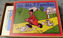 Jeu Marc Vidal - 7 Familles - Cartes Illustrées, Boîte, Tiroir - Humour, Froment, Sucre, Baratte, Verger, Rucher, Poule - Other & Unclassified
