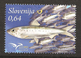 Slovénie Slovenija 2016 N° 1021 ** Poisson, Euromed, Sardine, Sardina Pilchardus, Pêche, Banc De Poissons, Conserve - Slowenien