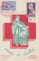 Carte   FRANCE   Exposition  Philatélique   CROIX  ROUGE    CLICHY   LA  GARENNE   1948 - Esposizioni Filateliche