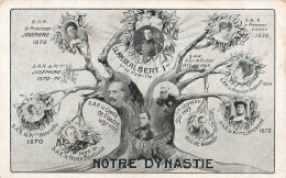 FAMILLE ROYALE - Notre Dynastie - Arbre Généalogique De La Famille Royale - LLMMRR Albert 1 - Carte Postale Ancienne - Case Reali